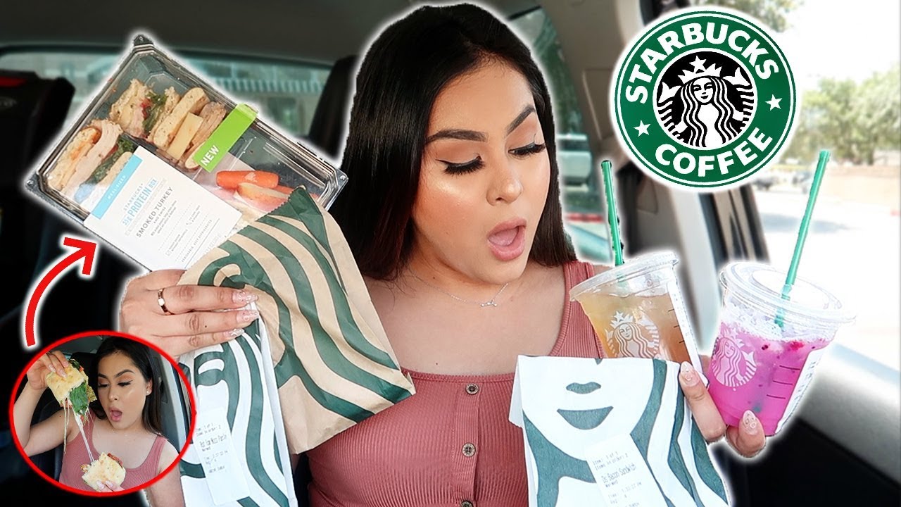 I ONLY ATE STARBUCKS FOOD FOR 24 HOURS CHALLENGE!