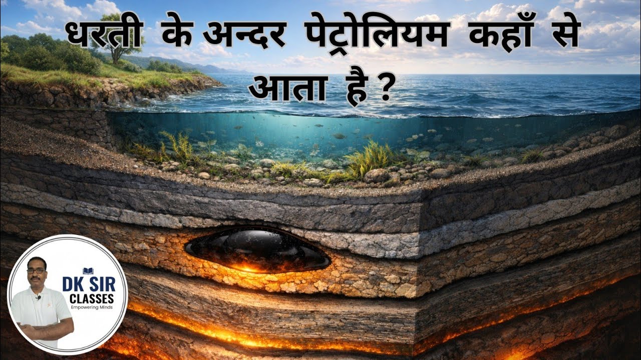धरती के अंदर पेट्रोलियम कहाॅ से आता है? जाने वैज्ञानिक कारण। 