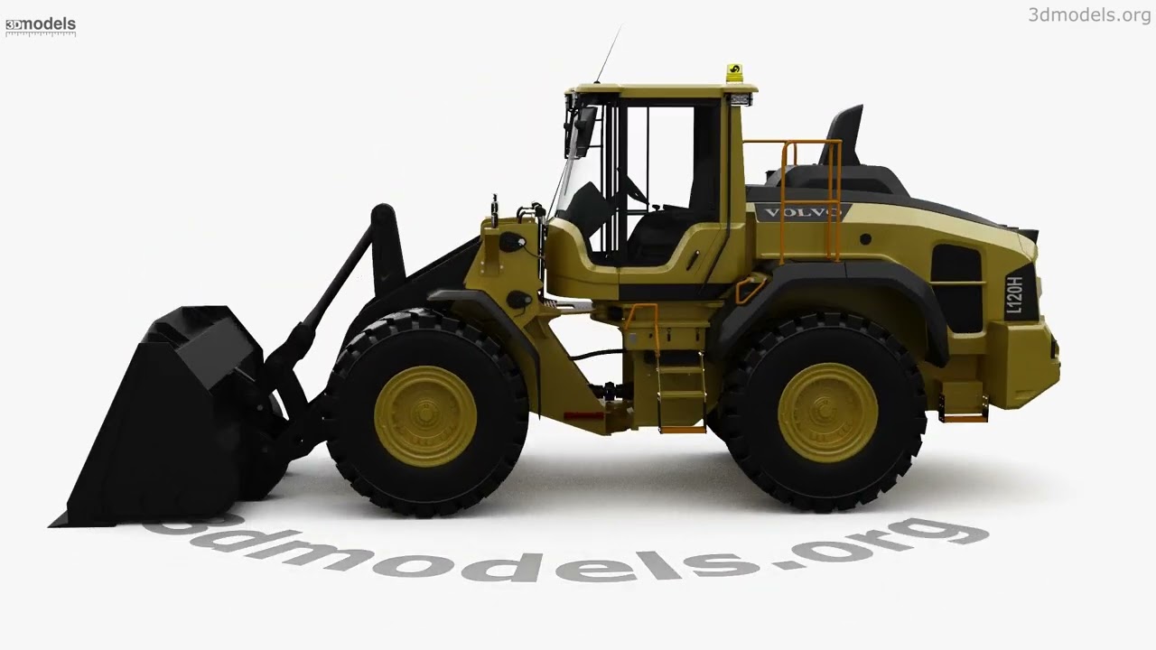 Volvo OptiShift L120H Wheel Loader 2025 3D model by 3DModels.org