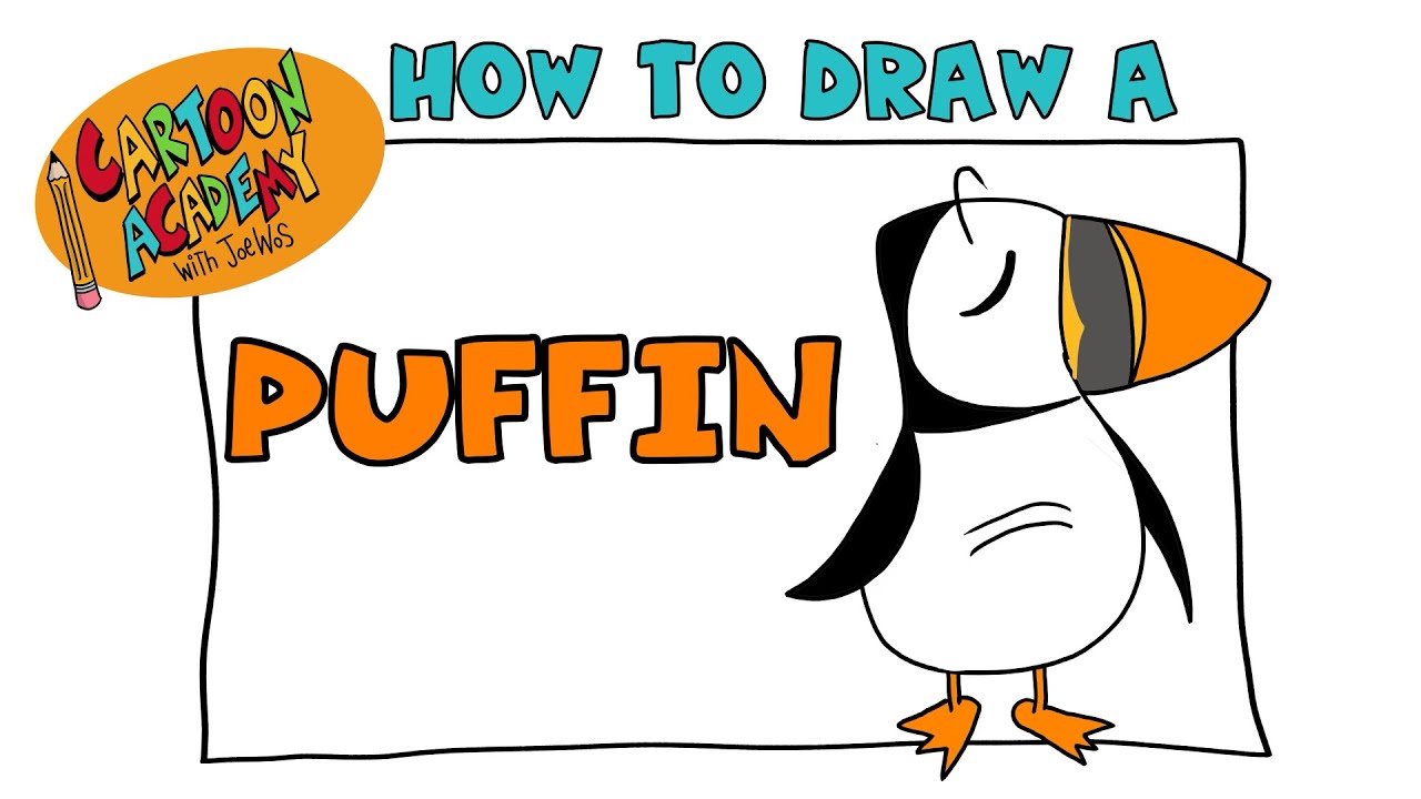 Cartoon Academy: how to draw a puffin