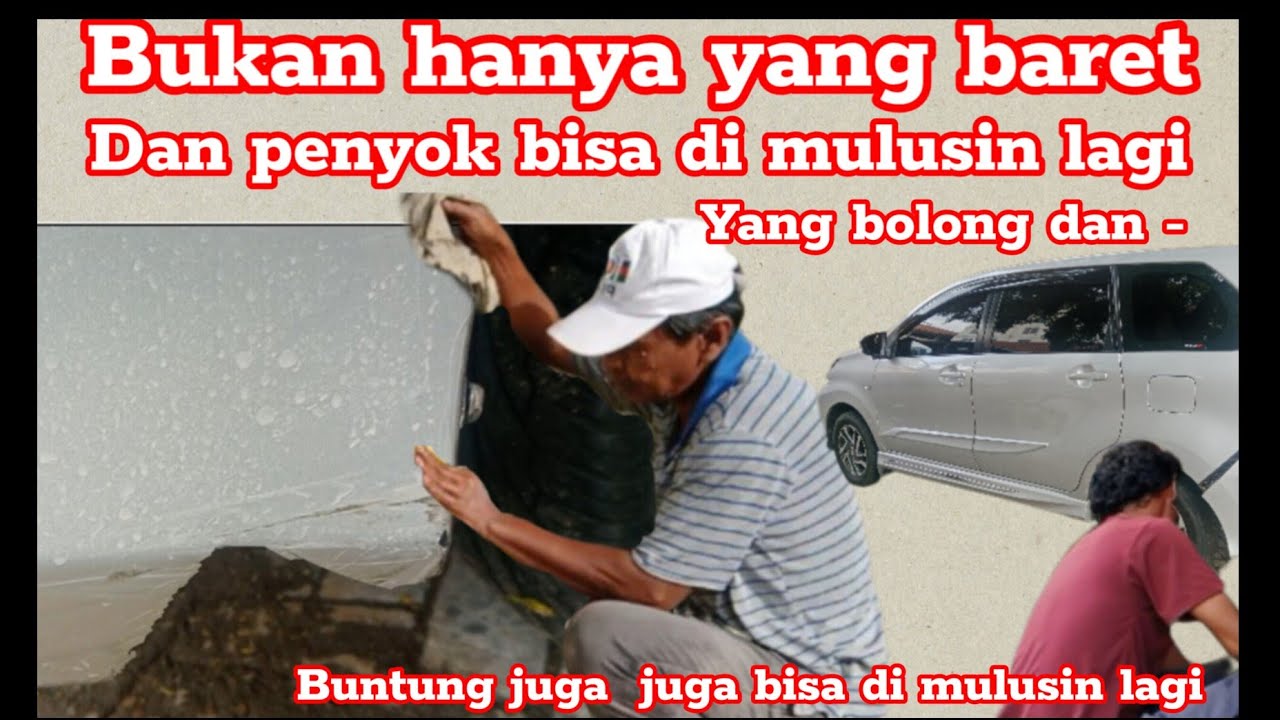 Bemper bolong dan buntung juga bisa di mulusin lagi