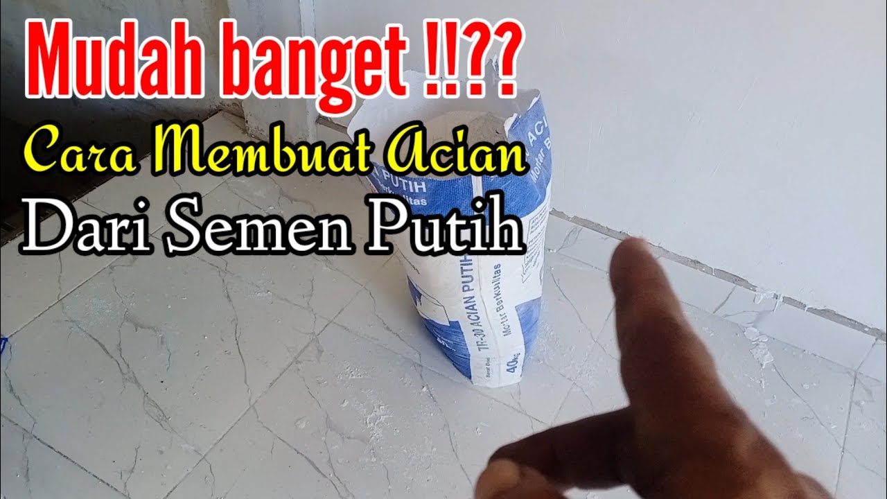 CARA MEMBUAT ACIAN DARI SEMEN PUTIH #ond3hchannel
