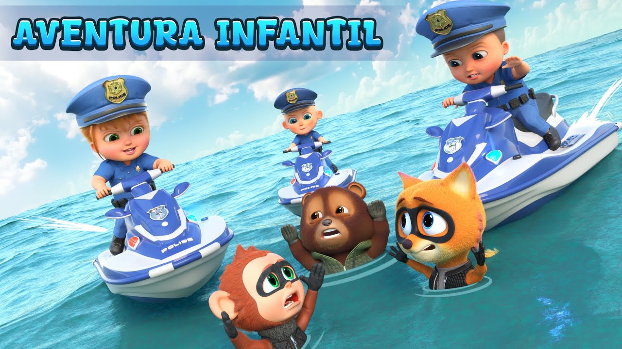 Los tres ladrones furtivos y la gran aventura en barco - Kids Adventure Cartoons