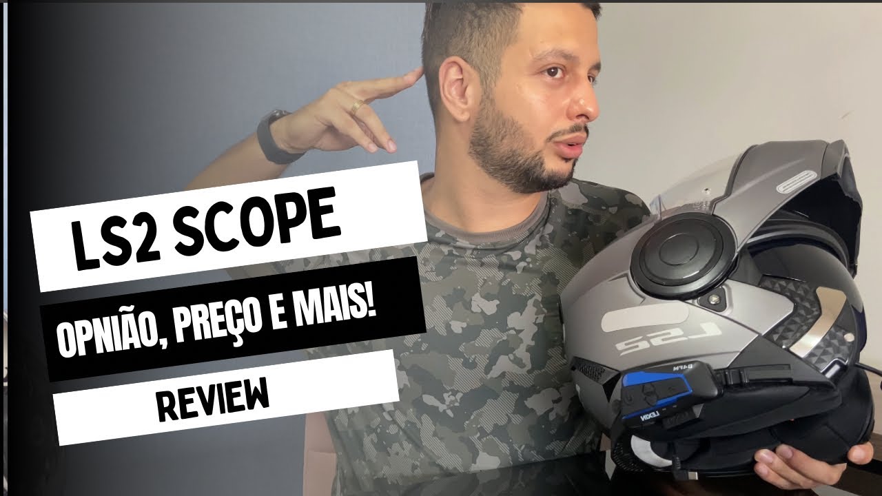 Review Capacete LS2 SCOPE - Bom pra intercomunicador? Estilo Robocop com muita qualidade e conforto!