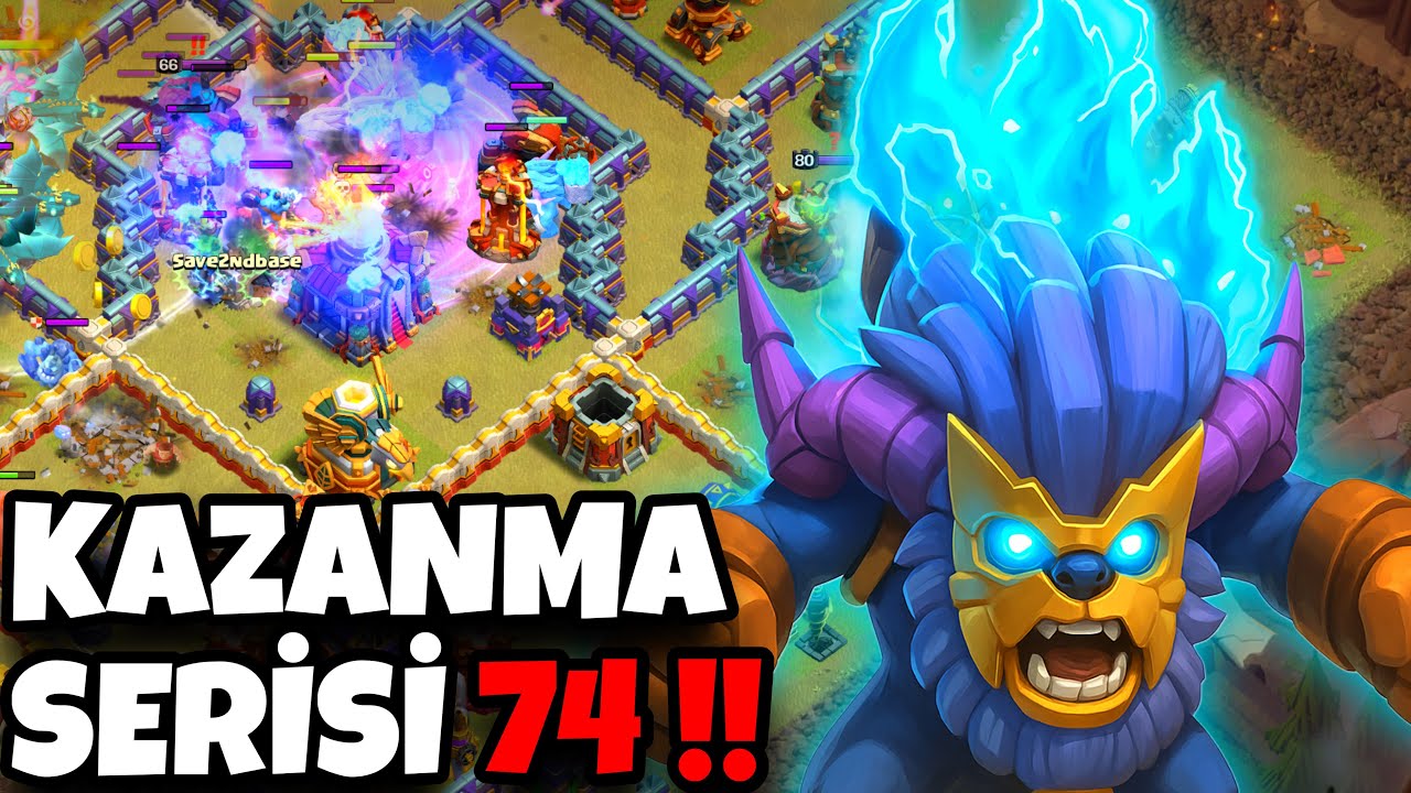 KAZANMA SERİSİ 74 OLDU !! - 1 VS 20 !! - Clash of Clans