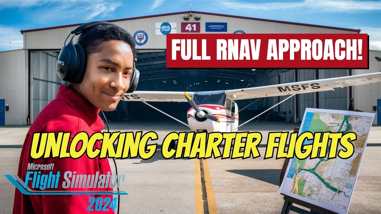 Charter Missions UNLOCKED in MSFS 2024! RNAV Approach Tutorial!