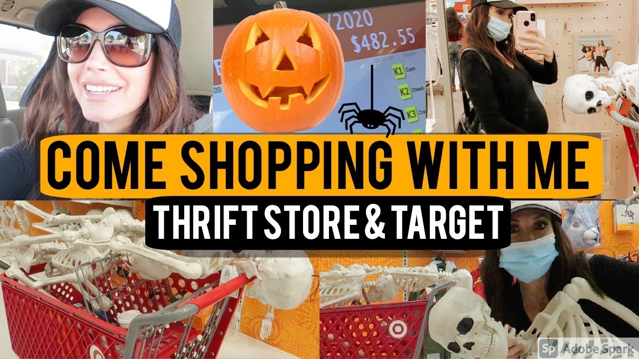 Come Halloween Shopping With Me! Thrift Stores, Dollar Tree & Target