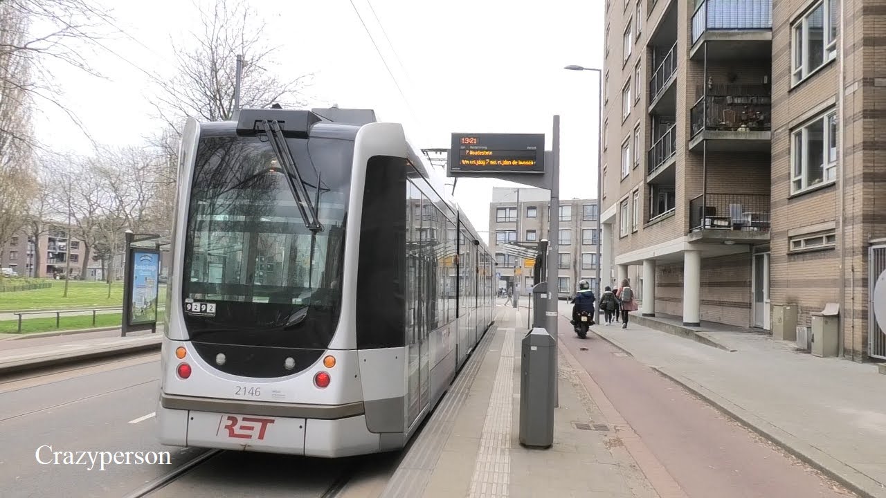Cabview Tram Willemsplein - Weena - Crooswijk Rotterdam, RET Line 7
