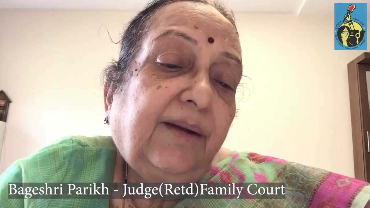 Former Judge Family Court Mumbai Bageshri Parikh about Anti-Dowry  Movement03 Video