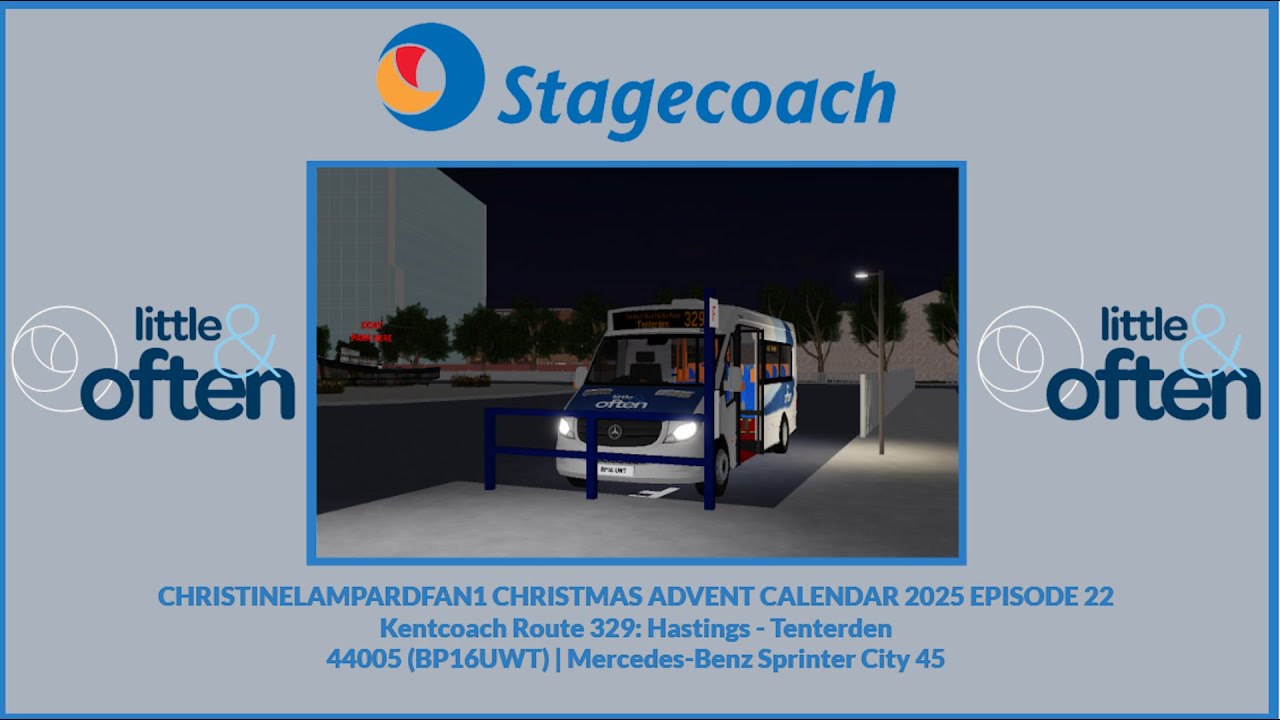 CLF1CAC2025 Ep 22: Kentcoach Route 329: Hastings - Tenterden | 44005 (BP16UWT)