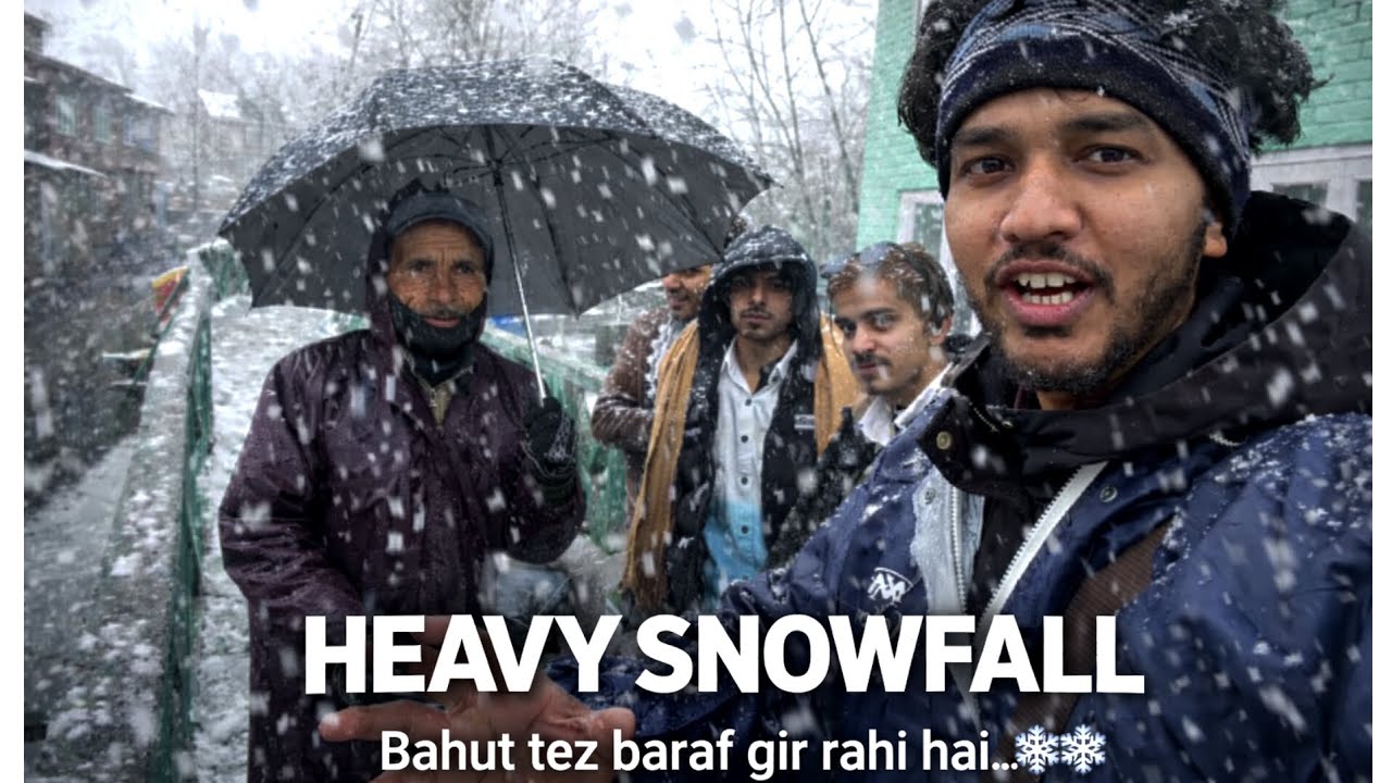 Live Snowfall in Kashmir ❄️🌨️🥶