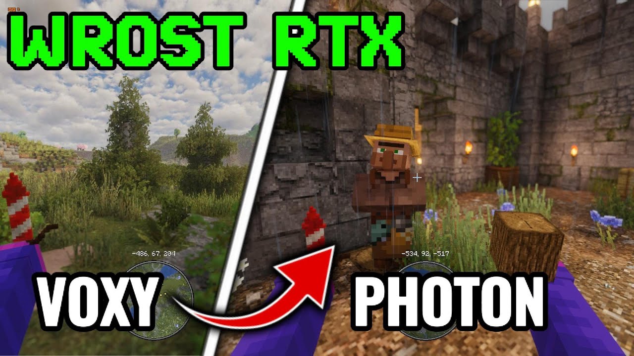Voxy + C2me + Photon on the wrost RTX in History (RTX 2050 Minecraft Shaders)