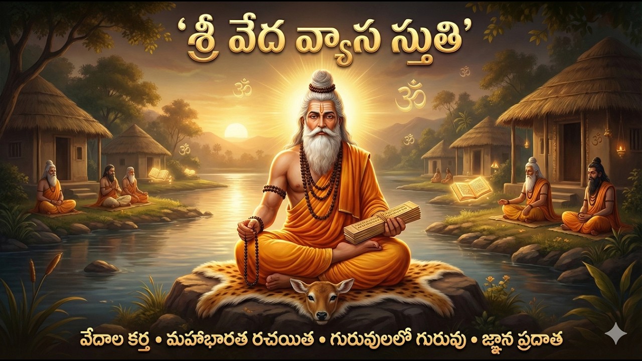 శ్రీ వేద వ్యాస స్తుతి | Mahabharata Author Veda Vyasa | Sri Veda Vyasa Stuti