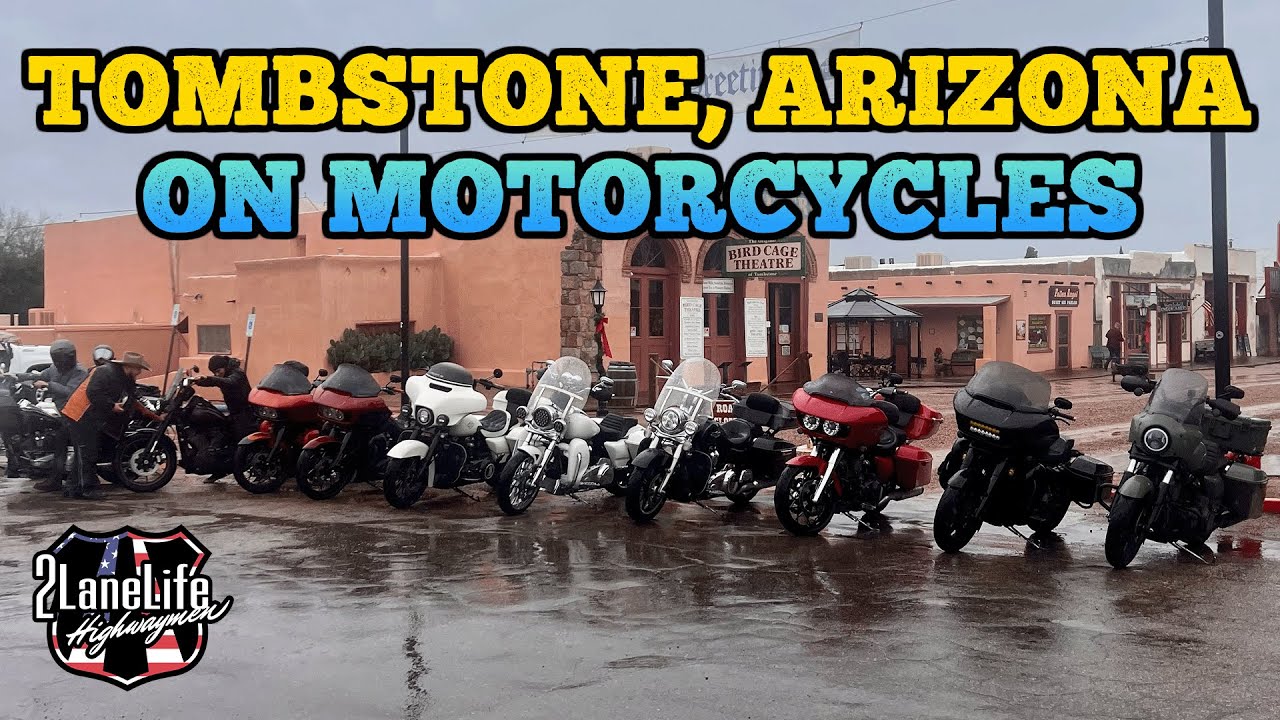 Harley Road Trip to Tombstone, Arizona in the Rain! | 2LaneLife Clips | 4K