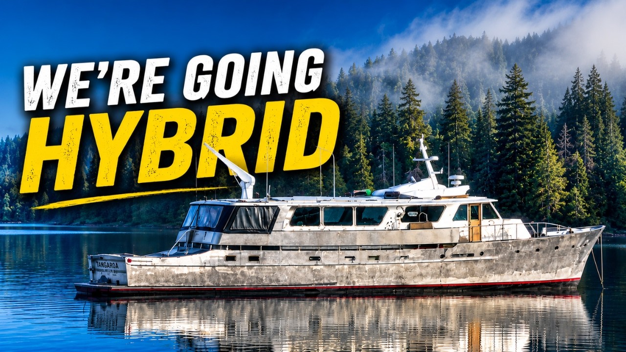 Our 56 yr old Yacht is going HYBRID ELECTRIC!