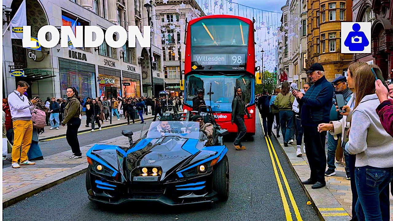 London West End Autumn Walk 🇬🇧 OXFORD STREET & REGENT STREET | 4K HDR Walking Tour