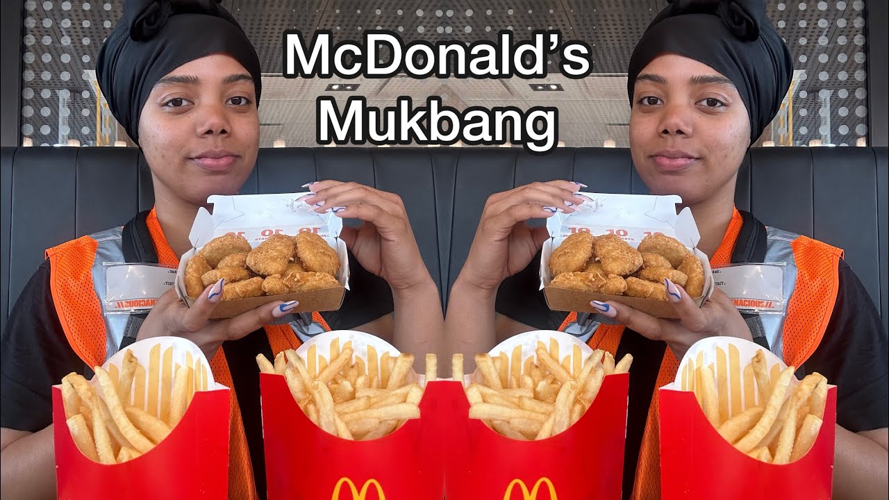 McDonald’s Mukbang | 20 McNuggets & 2 Medium Fries 