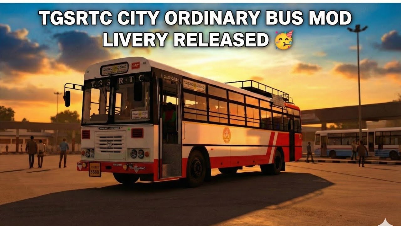 TGSRTC CITY ORDINARY BUS MOD LIVERY RELEASED 🥳 DOWNLOAD FOR FREE 🆓