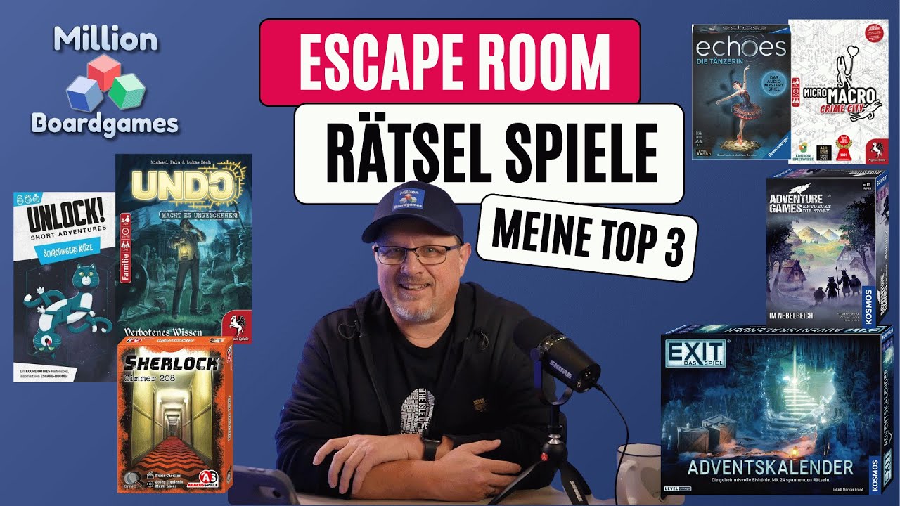 Rätsel- und Escaperoom-Spiele - Meine Top 3