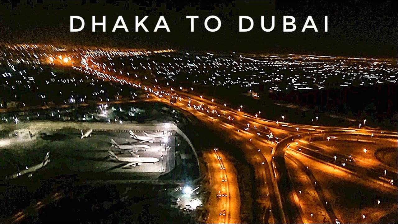Dhaka to Dubai by Boeing 777 || Dubai International Airport (DXB) Night Landing