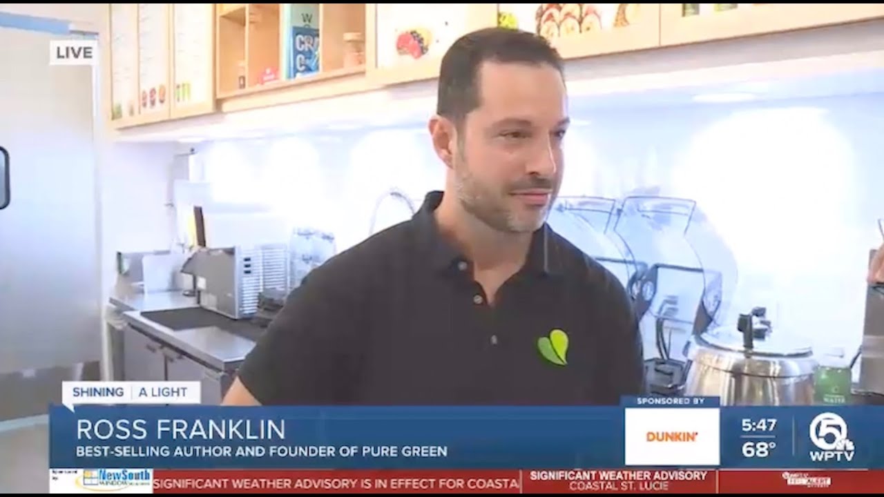 Ross Franklin, Founder & CEO of Pure Green Franchise on Fox 5 WPTV