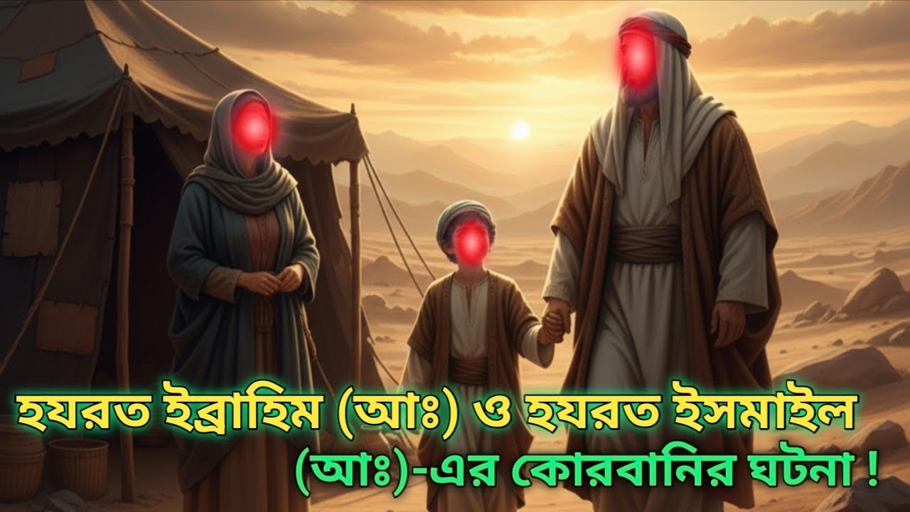 হযরত ইব্রাহিম আঃ  ও হযরত ইসমাইল আঃ  এর কুরবানীর সম্পূর্ণ  ঘটনা যে ঘটনা শুনলে আপনার হৃদয় ঠান্ডা হয়ে