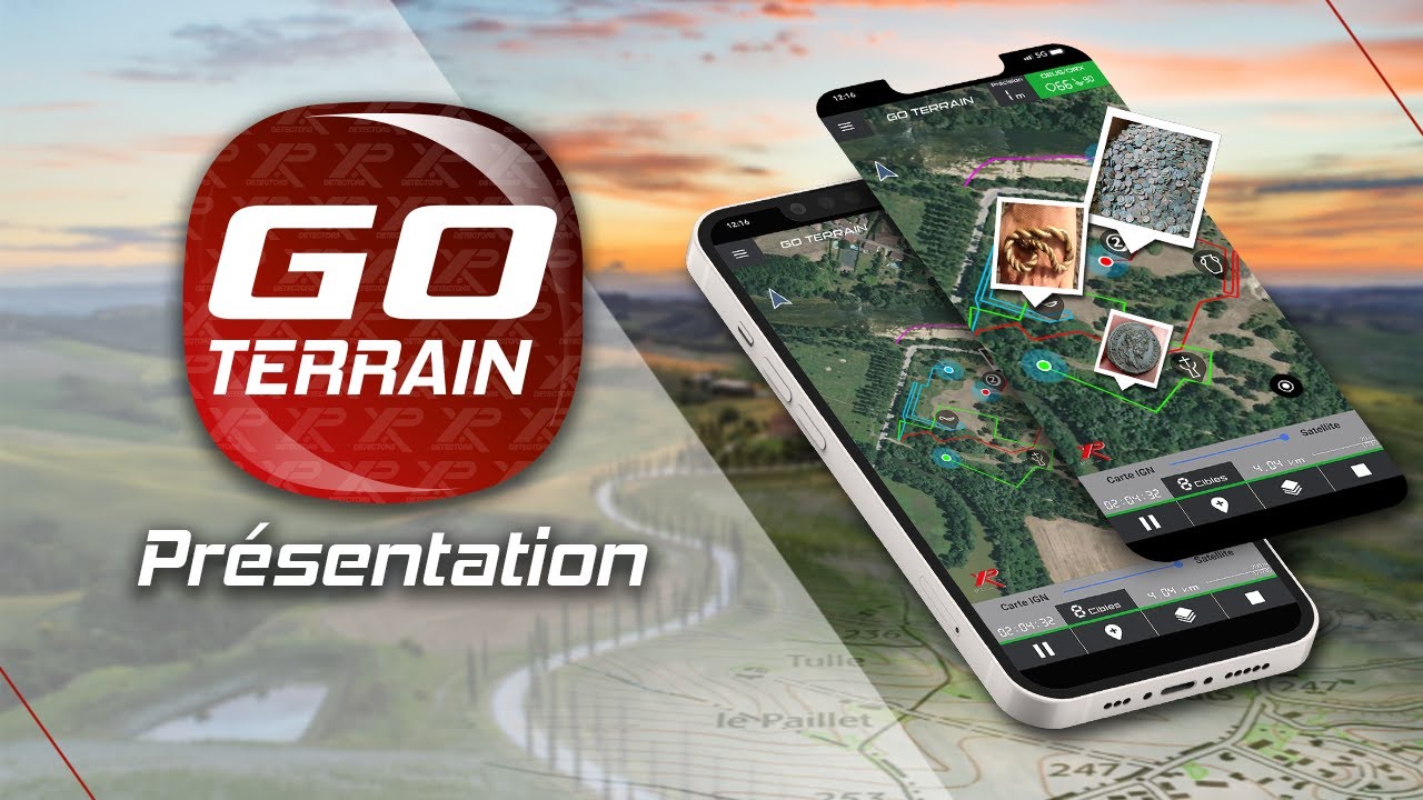 Pr&eacute;sentation de l'application Go Terrain | XP Metal Detectors