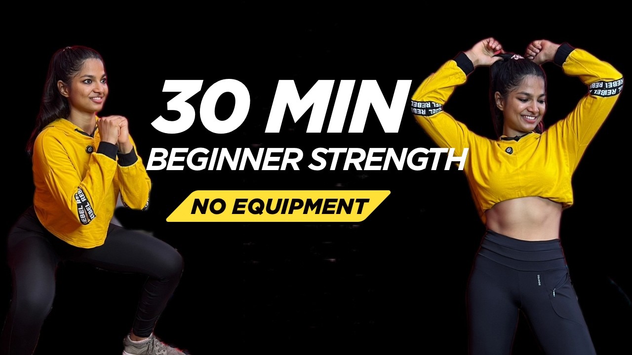 30 Min Full Body Strength Workout at Home (No Equipment) | Beginner Weight Loss Workout in தமிழ்