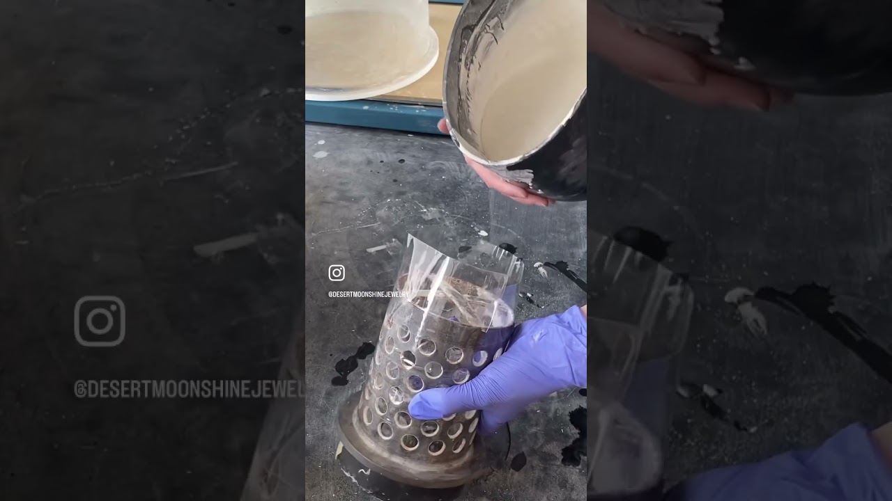 Investment Process for Lost Wax Casting #jewelrycasting #lostwaxcasting #cnmjewelry