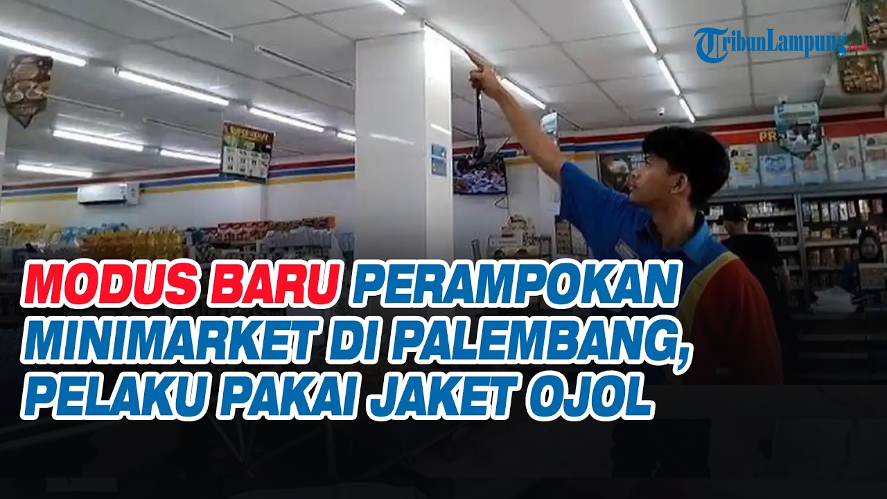 Modus Baru Perampokan Minimarket di Palembang, Pelaku Pakai Jaket Ojol