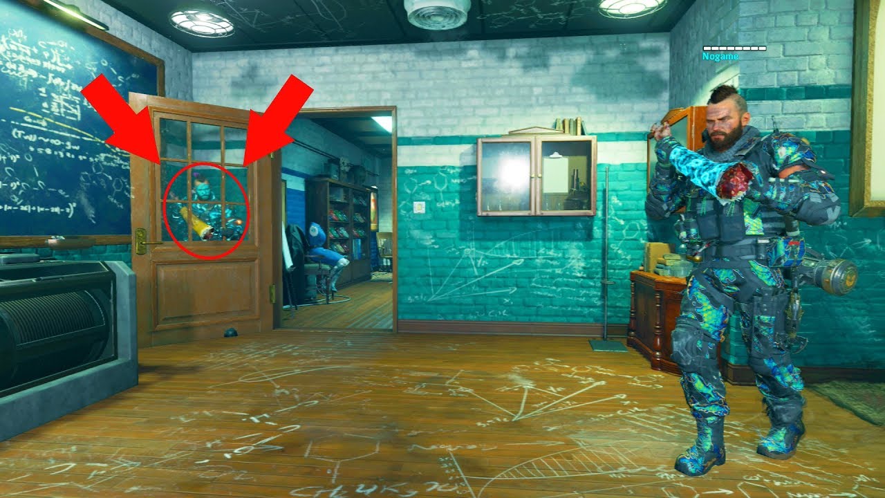 HE WAS HIDING INSIDE OF THE DOOR ON NUKETOWN?!?! HIDE N' SEEK ON BLACK OPS 4