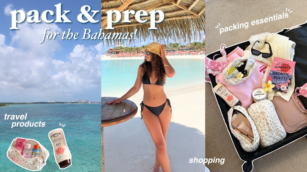 PACK + PREP FOR THE BAHAMAS🥥 Amazon travel essentials, vacation outfits, & shopping!