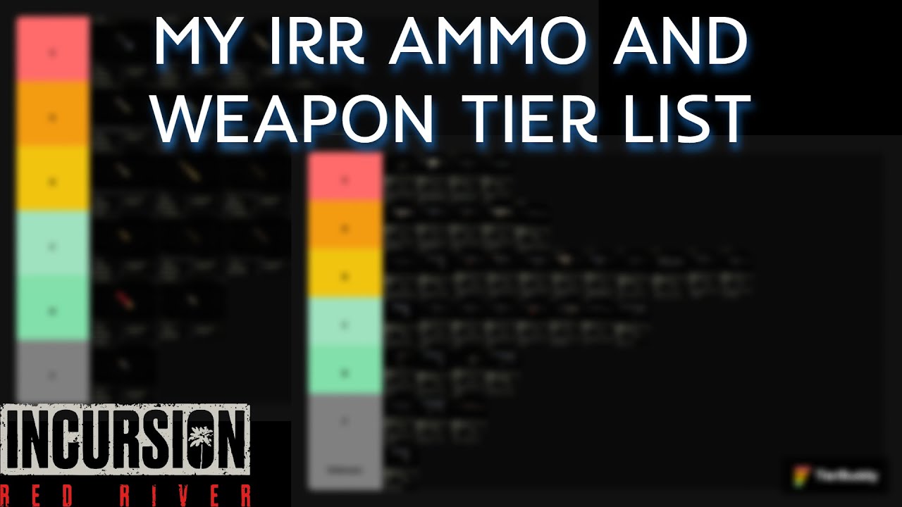 My Incursion Red River Ammo and Weapon Tier List