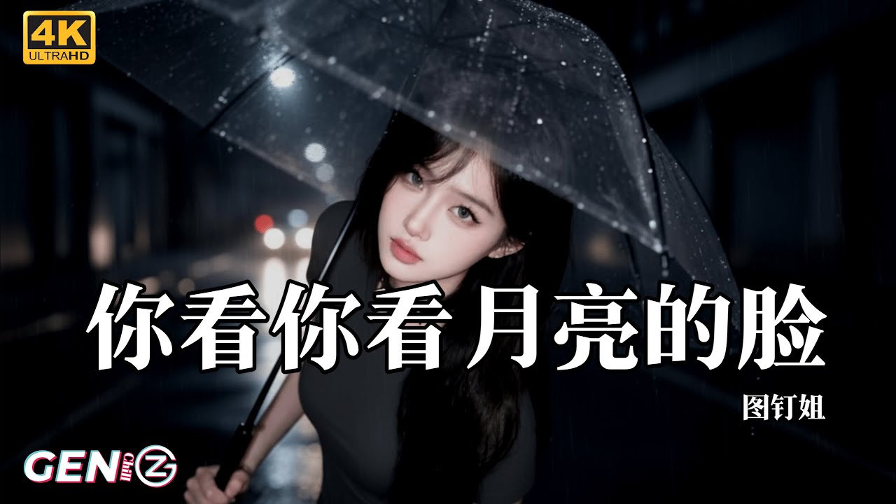 图钉姐 - 你看你看月亮的脸 (摇滚女版)│Tu Ding Jie - Ni Kan Ni Kan Yue Liang De Lian『圆圆的 圆圆的 月亮的脸，扁扁的 扁扁的岁月的书签』动态歌词MV