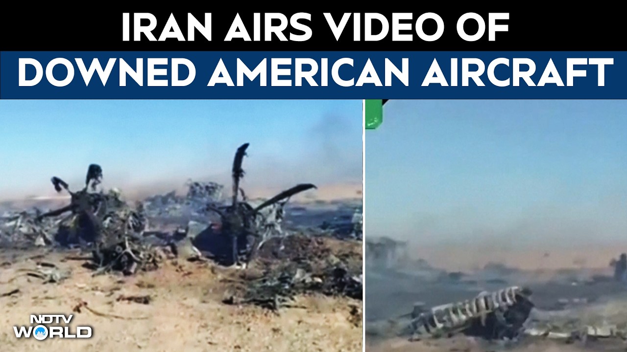 Iran&rsquo;s State TV Airs Video Showing What It Claims Are Parts Of American Aircraft That They Shot Down