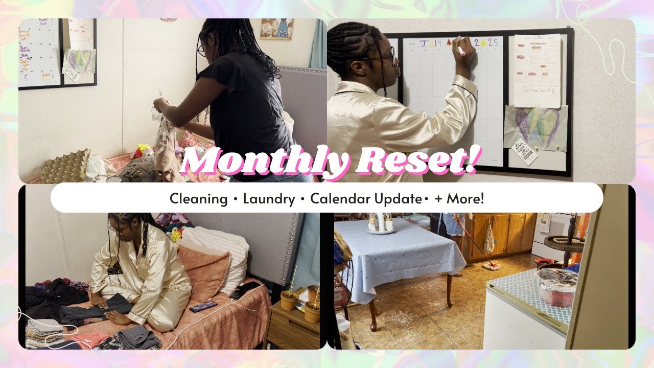 Monthly Reset | Cleaning, Organizing & Updating My Space ✨🧹