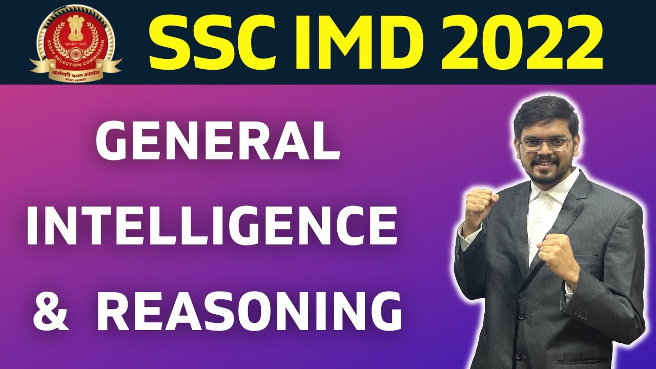 SSC IMD General Intelligence and Reasoning | PYQ Solution | SSC IMD Scientific Assistant 2022