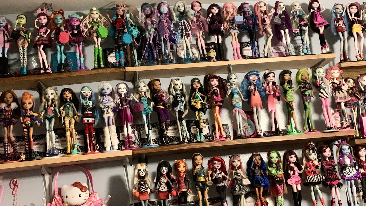 Экскурсия по комнате с коллекцией кукол Monster High с моим другом!!