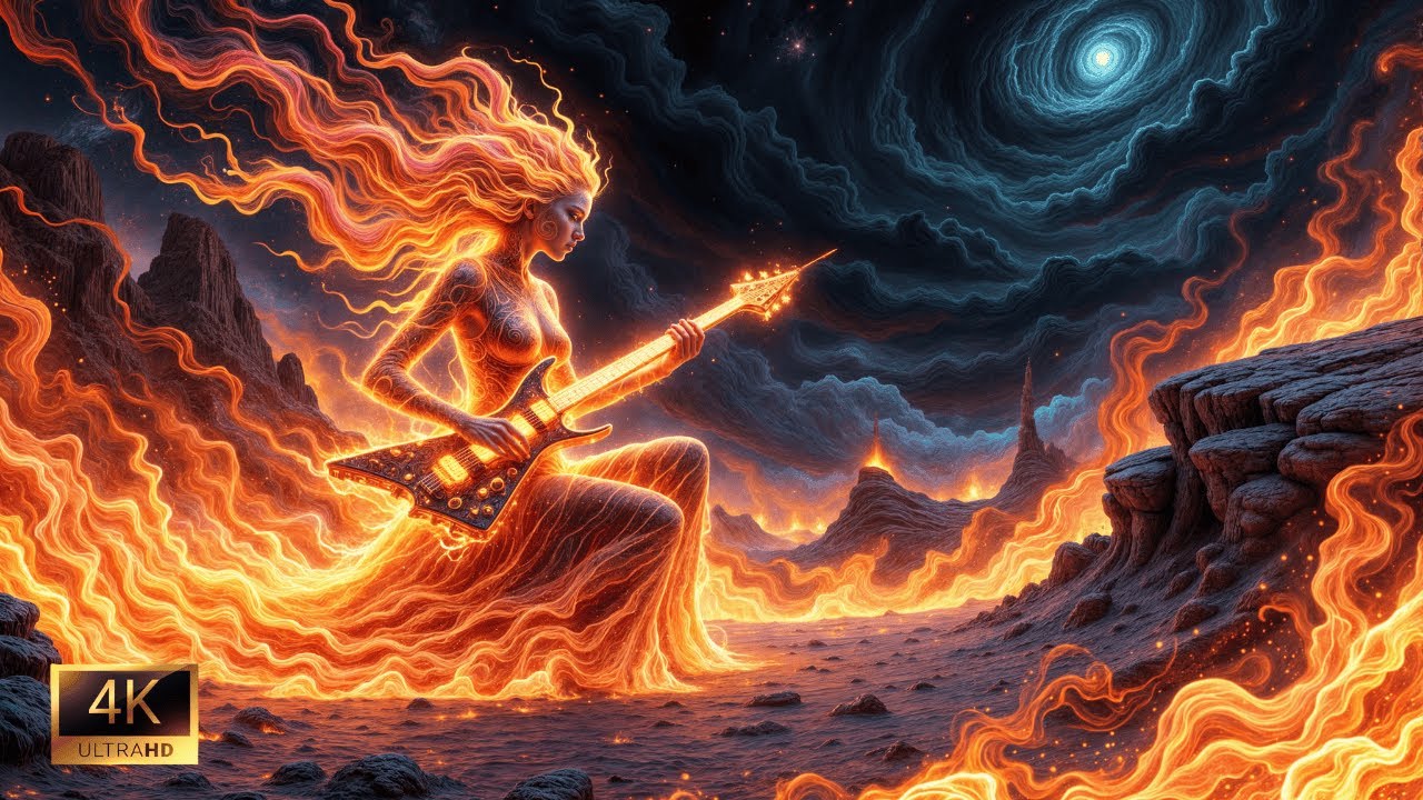 GUITAR MADNESS - 4k AI Generated Video - Minimax