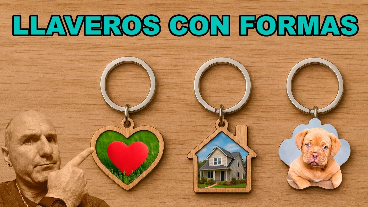 Personaliza llaveros con formas - saca partido a tu máquina láser