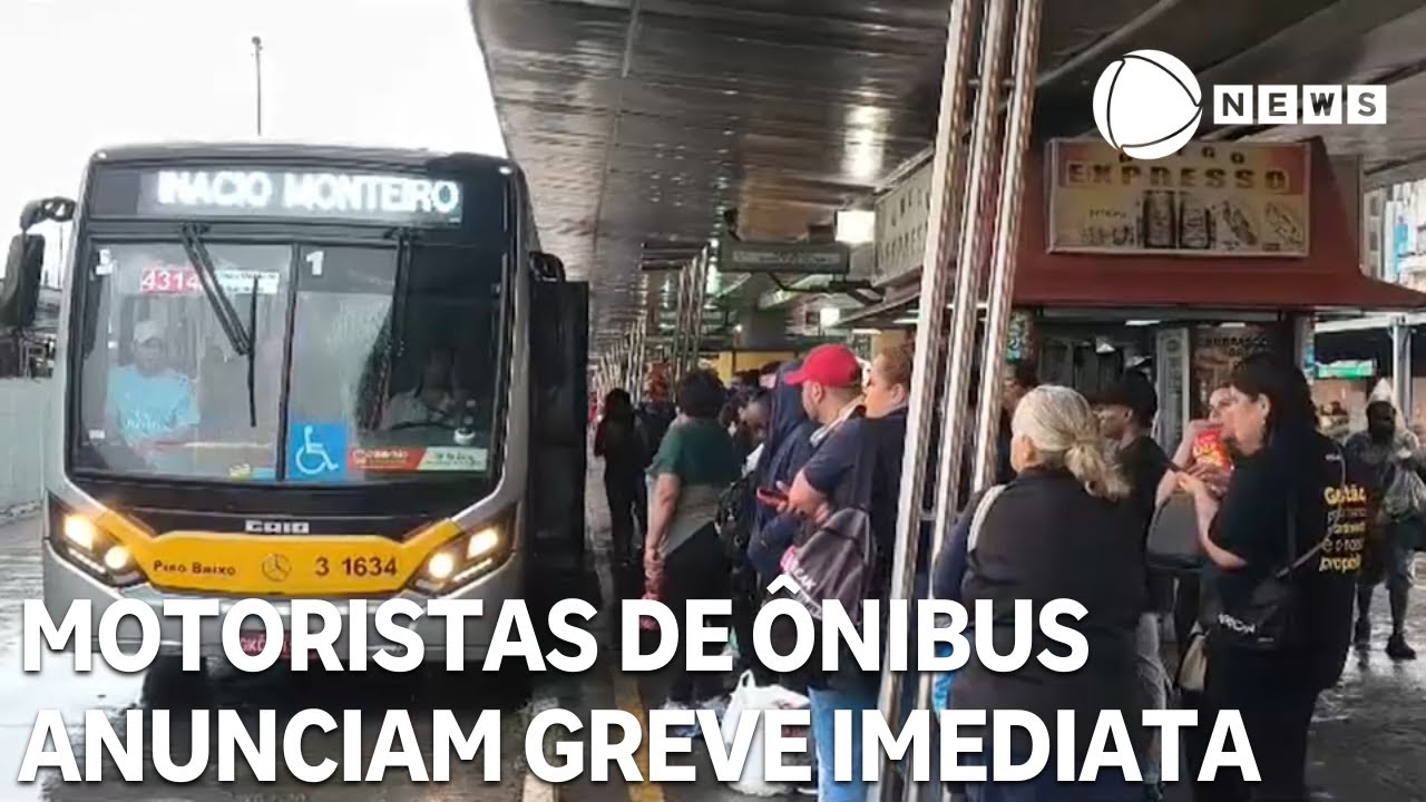 Motoristas de ônibus anunciam greve imediata em São Paulo