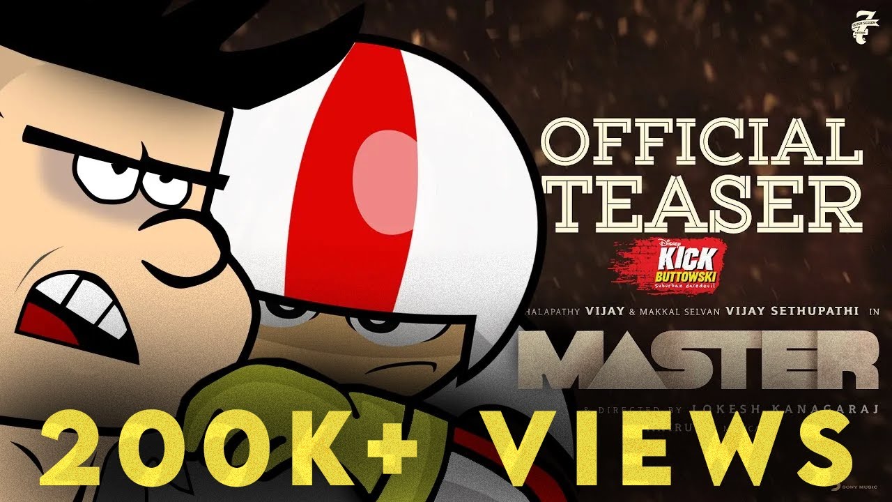 Kick Buttowski version Master Teaser l Thalapathy Vijay l Sun TV l Trendzzz Forever