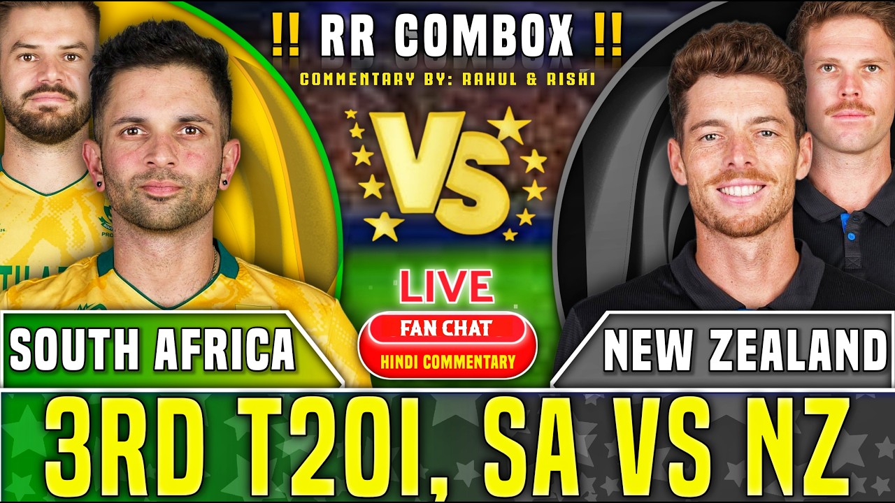 New Zealand vs South Africa, 3rd T20I | Sa tour of New Zealand, 2026 - Live Score Commentary |