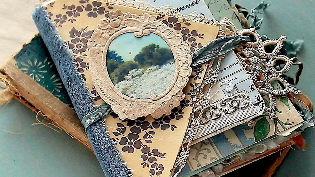 EASY NO-SEW Junk Journal from Old Book Pages! | Beginner Friendly DIY