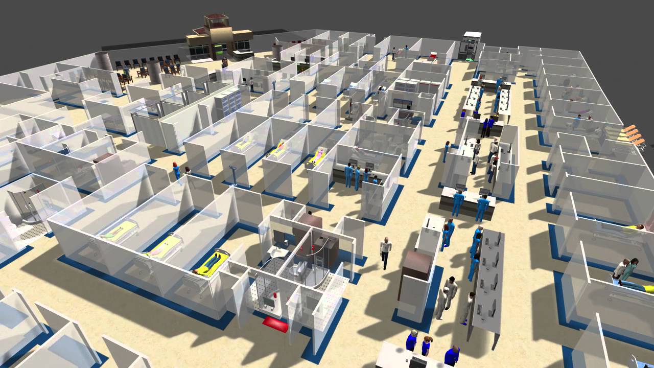 Simulação em Healthcare com FlexSim