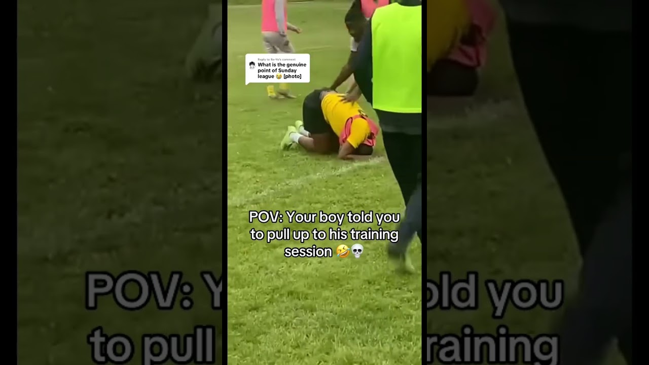 Sunday League training at its finest 😭😂 