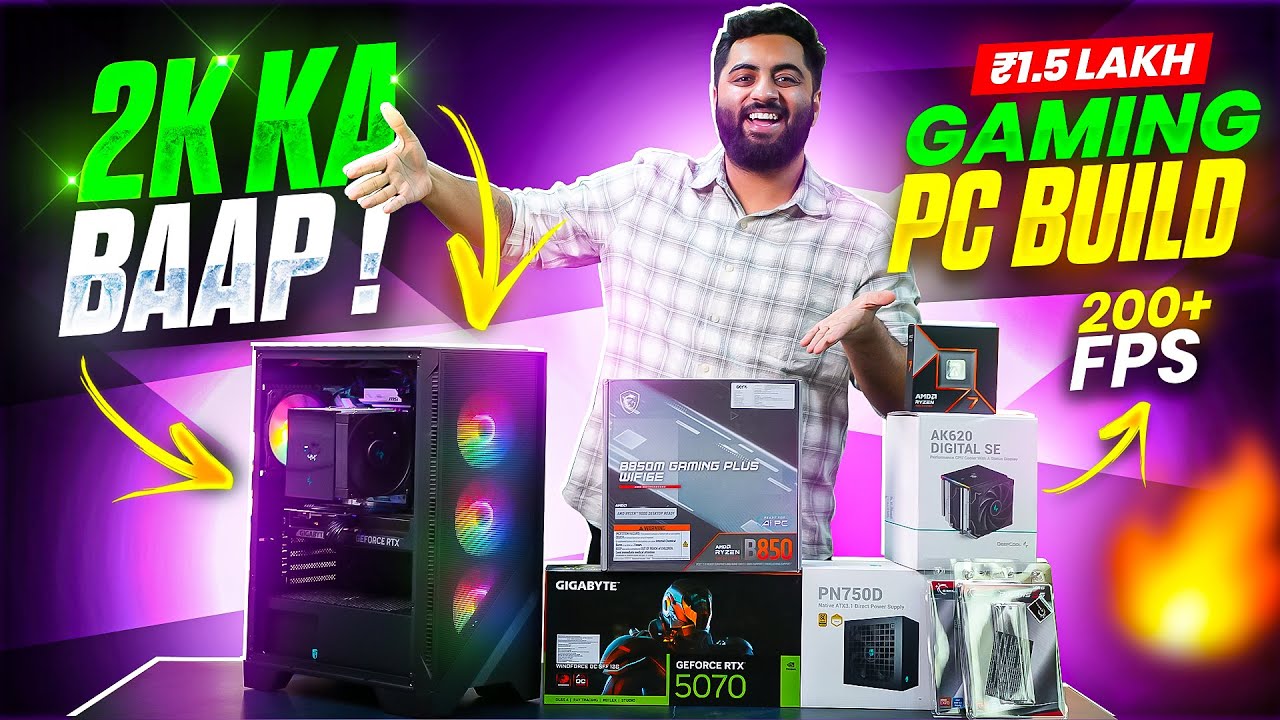 UNBEATABLE Value PC! | Ryzen 7 9700X & RTX 5070 Build for ₹1,61,990 (1440p King)
