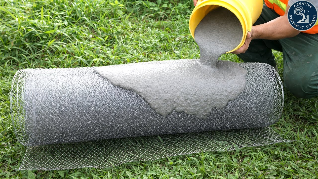 Top creative projects using cement and wire mesh / Details on making a plant soaking basin /
