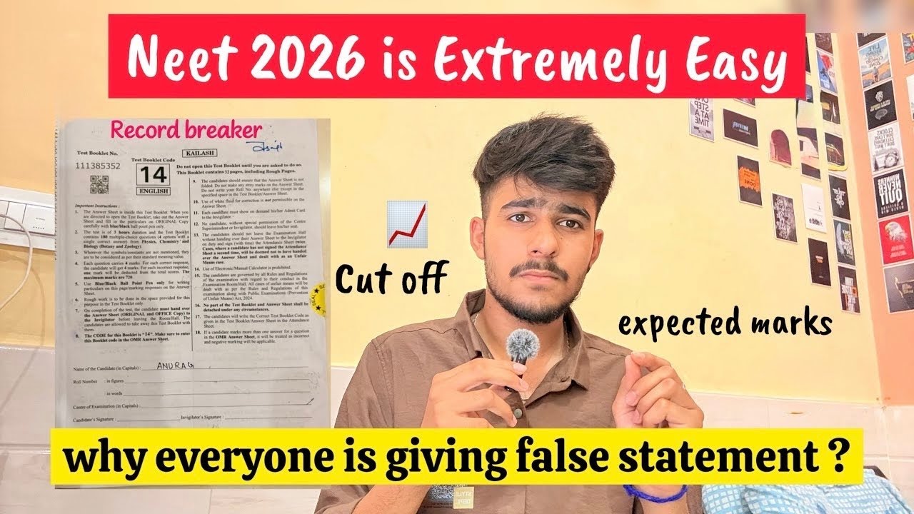 Neet 2026 is Extremely Easy !? #neet2026 #nta