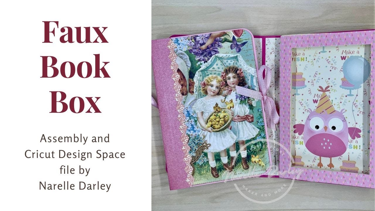 Let's make a Faux book box. With free Design Space project!